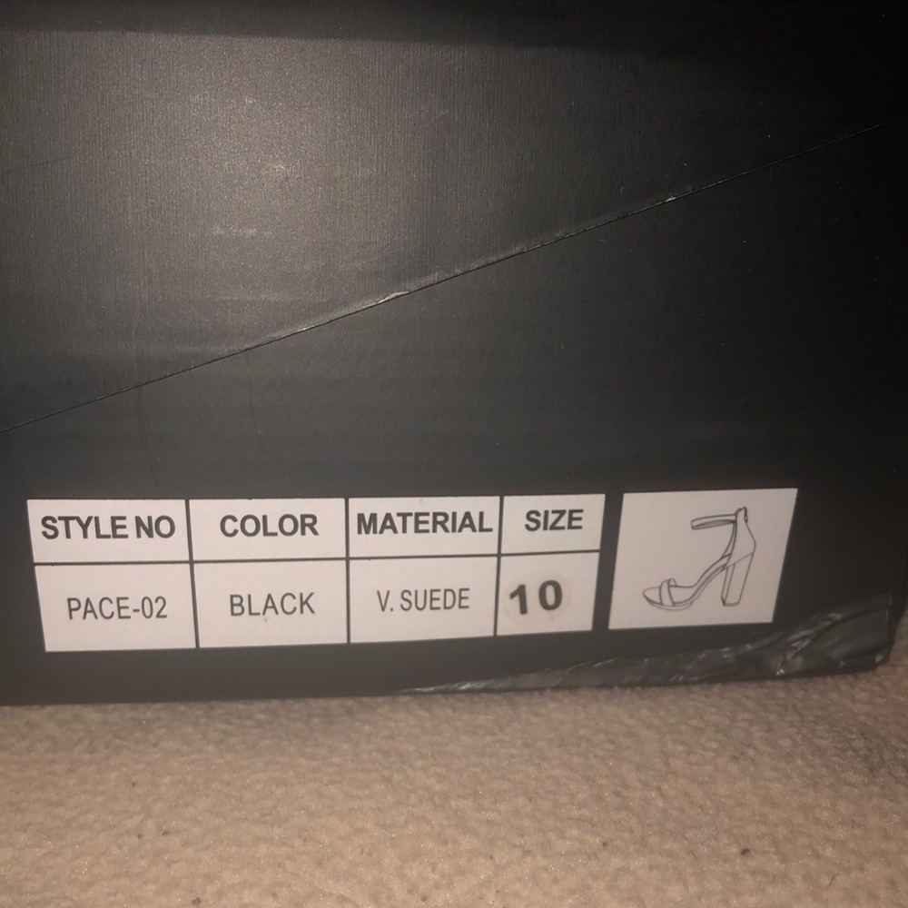 Black platform heels